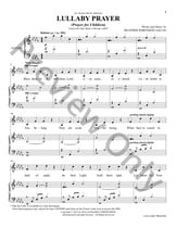 Lullaby Prayer (A Prayer For Children) piano sheet music cover